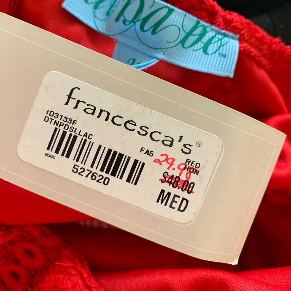 Red lace special occasion dress